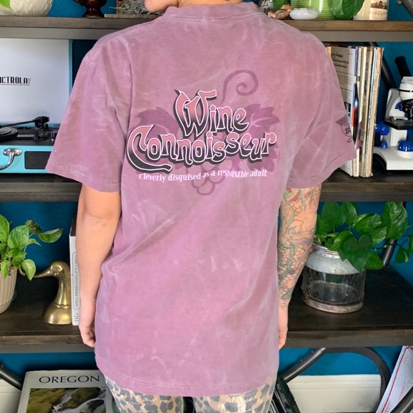 Vintage Crazy Shirt Wine Connoisseur tee - Picture 2 of 2
